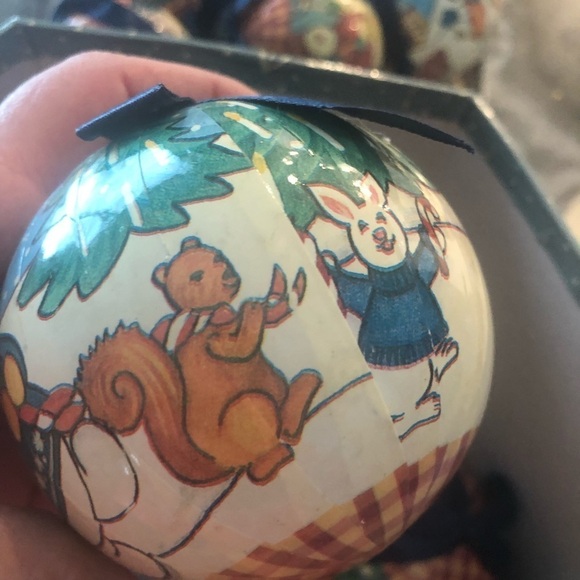 1996 Frosty & Friends Paper Mâche Ornaments Boxed - Picture 9 of 9